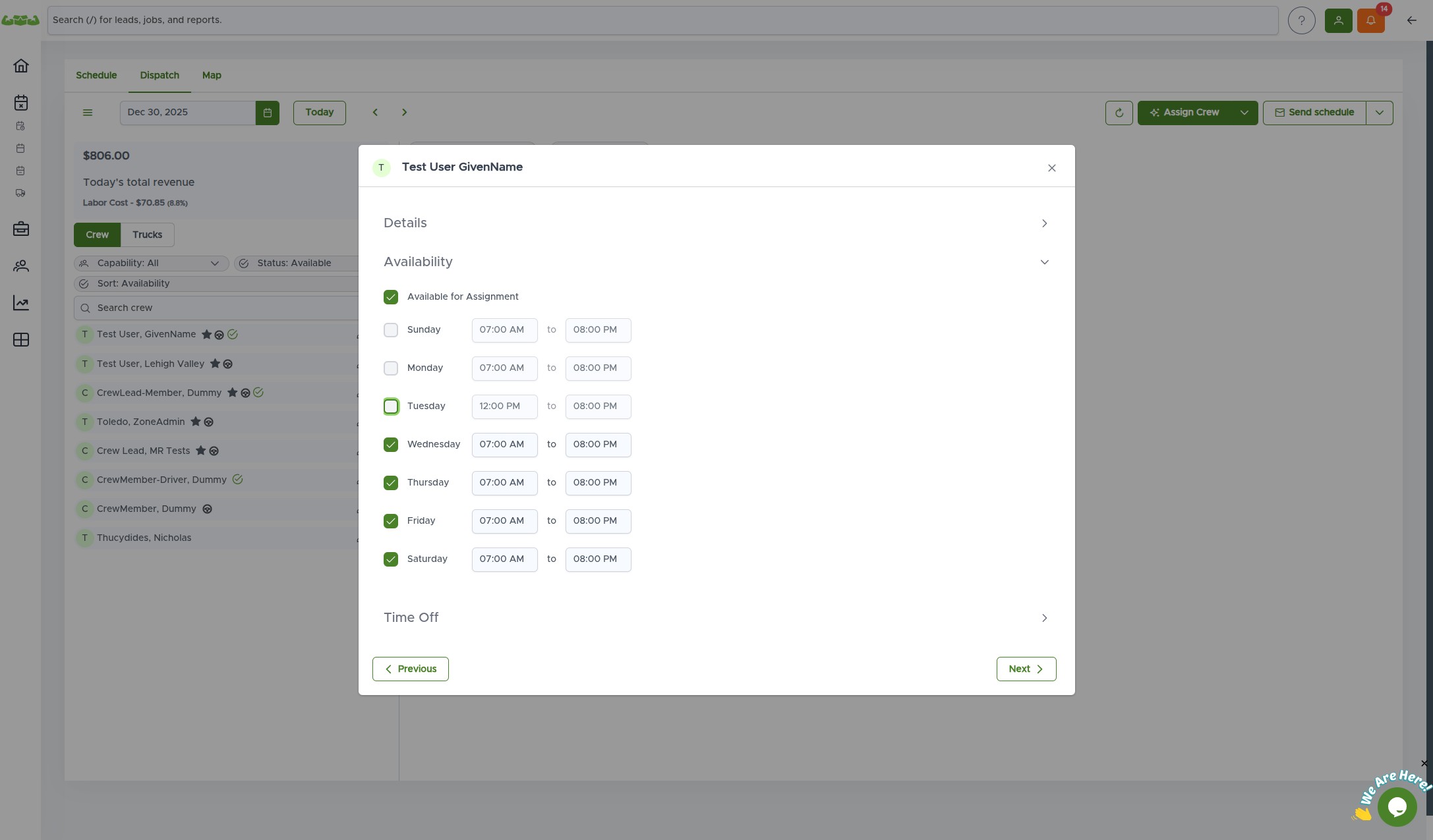 Packer capability checkbox selected